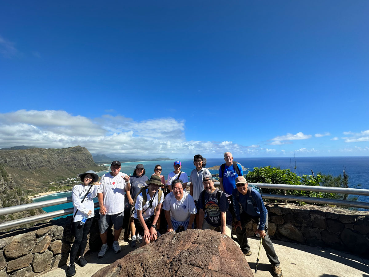 Group hiking Makapu'u Lighthouse Trail 2023