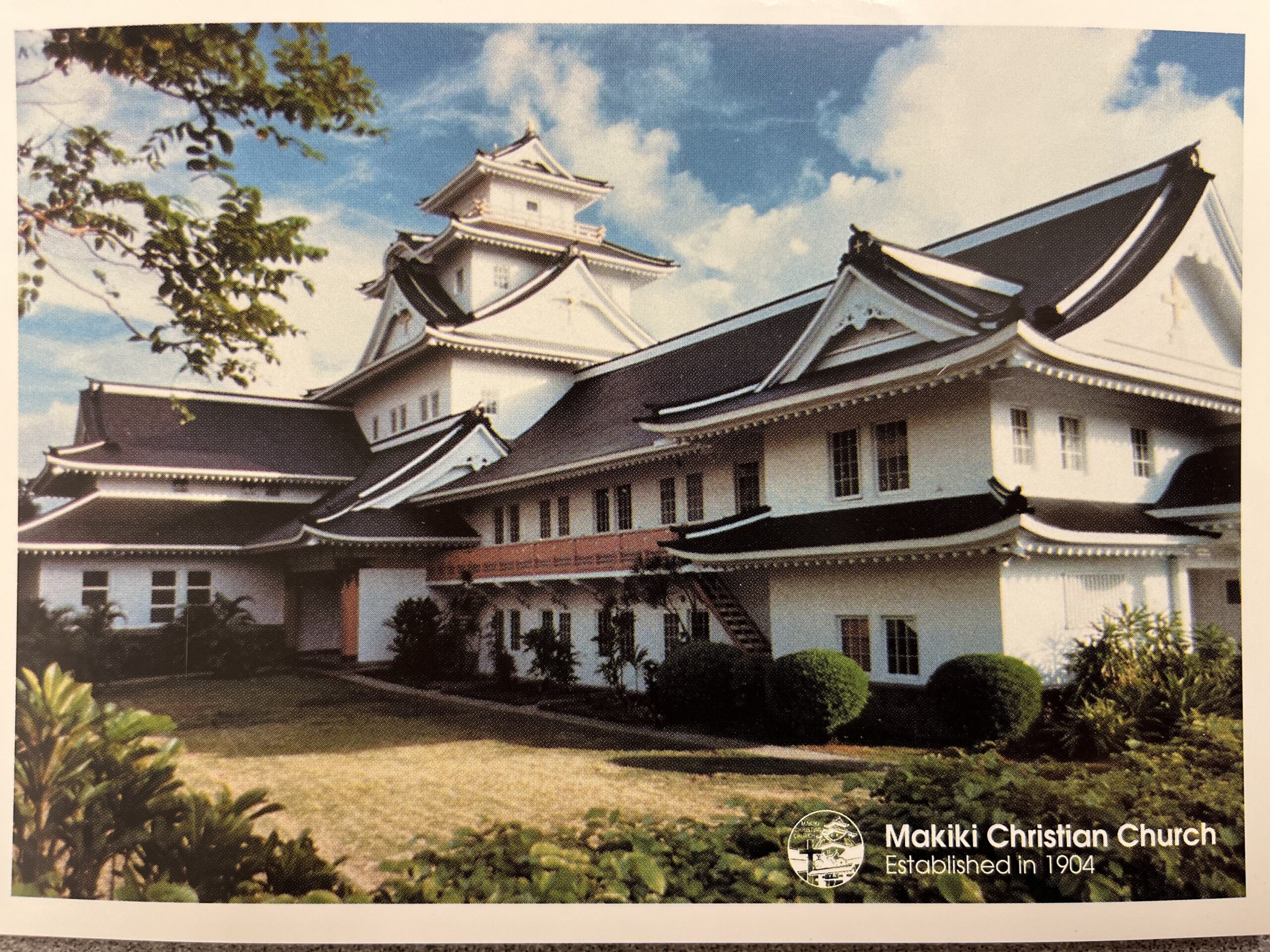 Makiki Christian Church old picture-Established in 1904