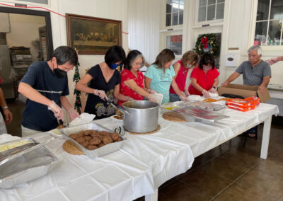 Makiki Christian Church Keauhou Dinner Prep 2024 Ladies Men Serving Food